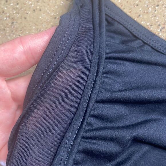 Free People Movement Mesh Racerback Sports Bra S Black - Picture 4 of 8